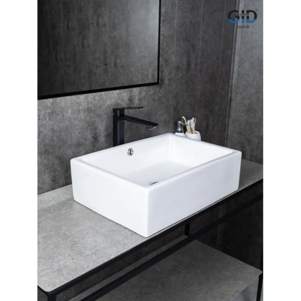 Раковина GID Geometrico N9129 51 см белая - фото 4