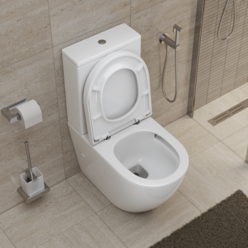 Унитаз компакт BelBagno Sfera-TOR BB2141CP-TOR безободковый - фото 4