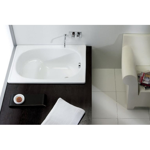 Ванна стальная BLB Europa Mini 120x70 см с сиденьем - фото 2