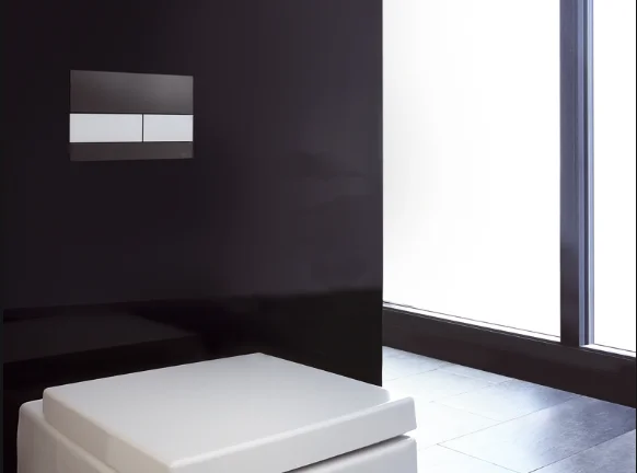 Клавиша смыва Tece TECEsquare черная/кнопки сатин - фото 3