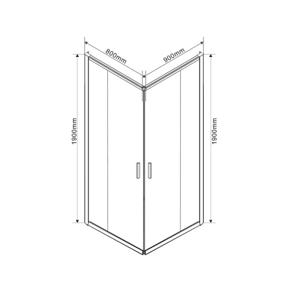 Душевой уголок Vincea Garda VSS-1G8090C 90х80 см прямоугольный - фото 4