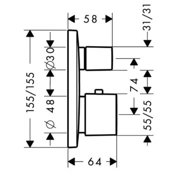 Смеситель для душа Hansgrohe PuraVida хром, для душа - фото 2