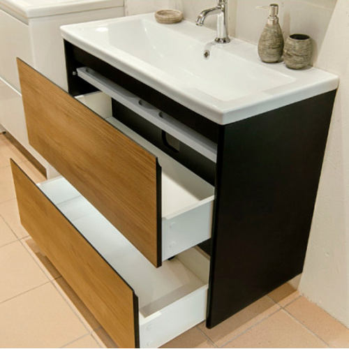 Тумба с раковиной подвесная Velvex Klaufs tpKLA.90.2Y-61 90 см с ящиками, 90 см - фото 6