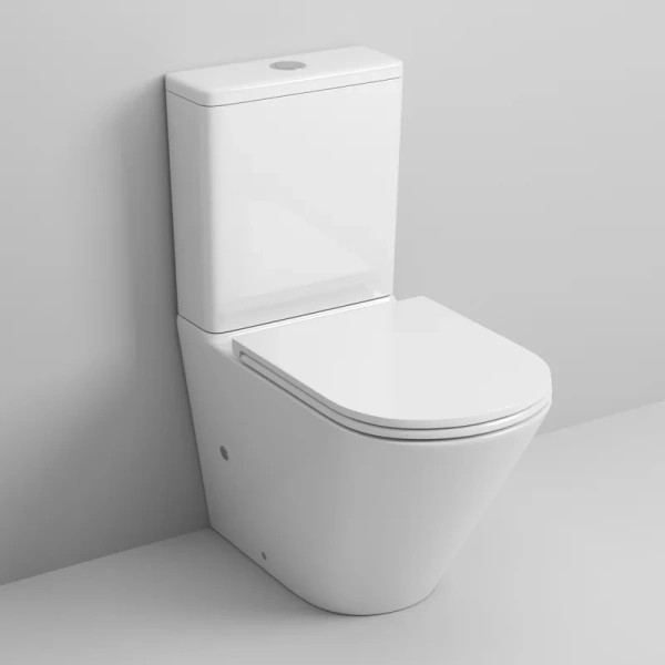 Унитаз компакт Grossman с тонкой крышкой, напольные - фото 3