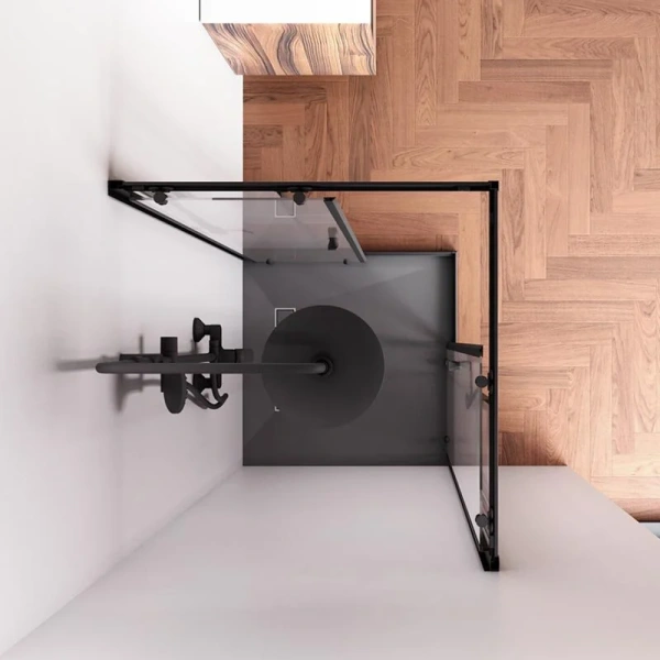 Душевой уголок Am.Pm Sunny 80x80 см черный матовый, 80х80 - фото 5