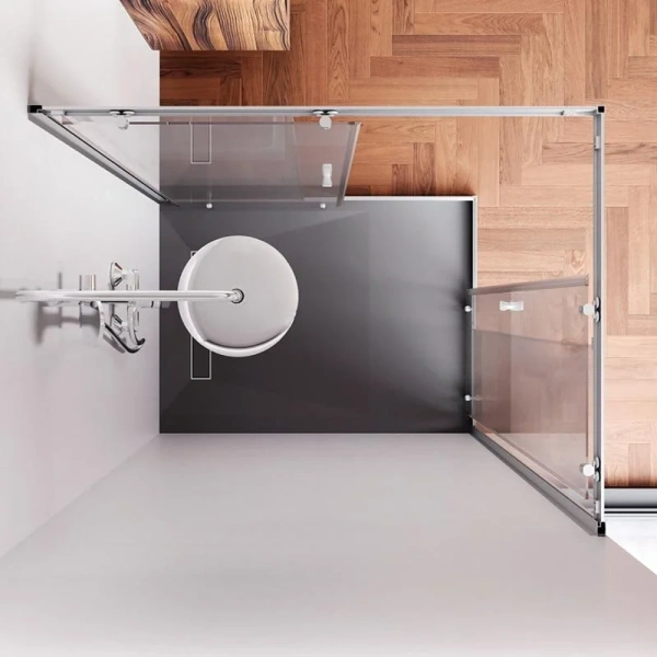 Душевой уголок Am.Pm Sunny 120x90 см хром матовый, 120х90 - фото 5