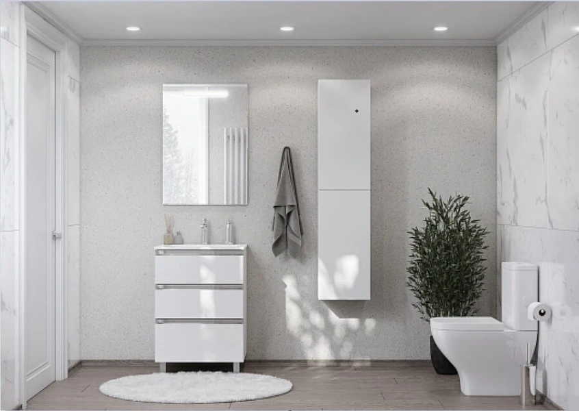 Тумба с раковиной Roca The Gap 857552806 60 см 3 выдвижных ящика, белая - фото 7