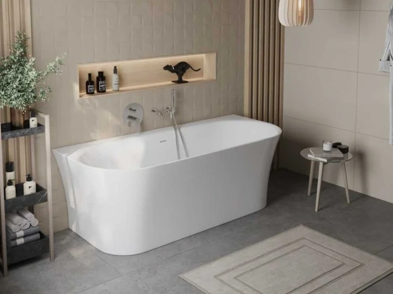 Ванна акриловая BelBagno 170x75 см пристенная - фото 4
