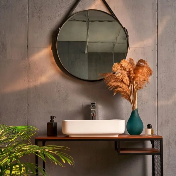 Раковина Montebianco Loreto Lungo 50 см белая матовая, из камня - фото 7