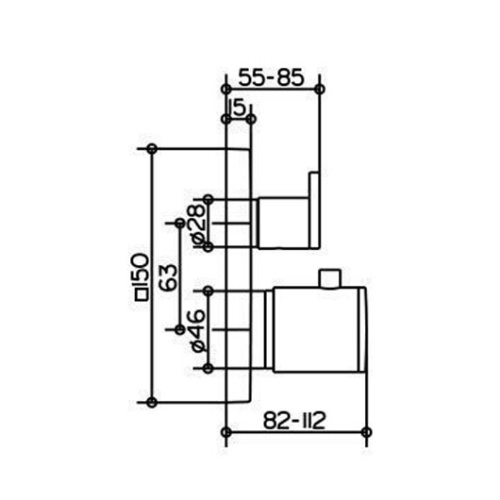 Смеситель для ванны встраиваемый Keuco Edition 300 53074 010182 - фото 4