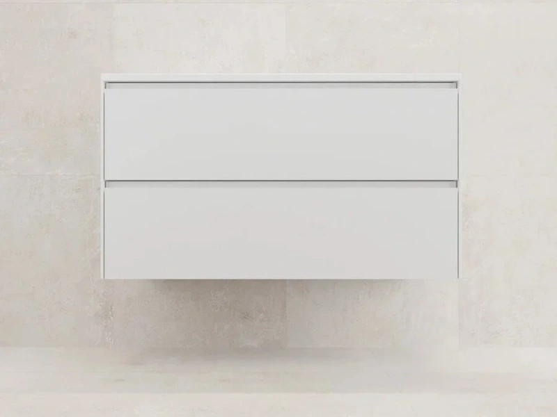 Тумба под раковину подвесная Style Line Лима 100 см белая матовая - фото 1
