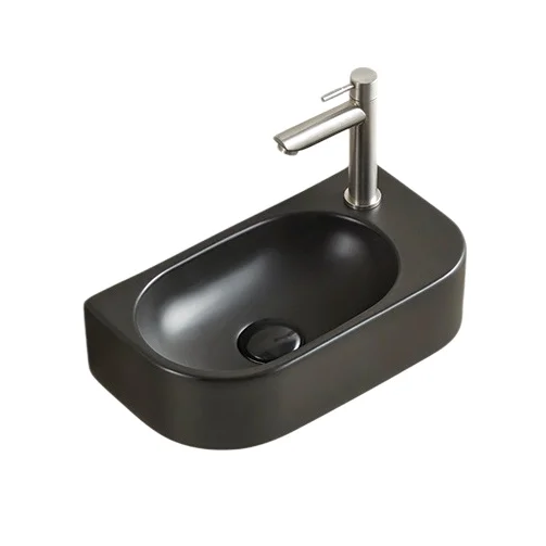 Раковина GID Suspendido Bm9274L 40 см левосторонняя черная - фото 1