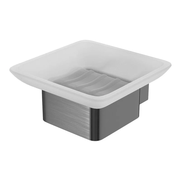 Мыльница Lemark Smooth Line графит - фото 1