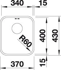 Мойка для кухни, сталь полированная, Blanco Supra 340-U, из нержавеющей стали, стальные, металлические - фото 2