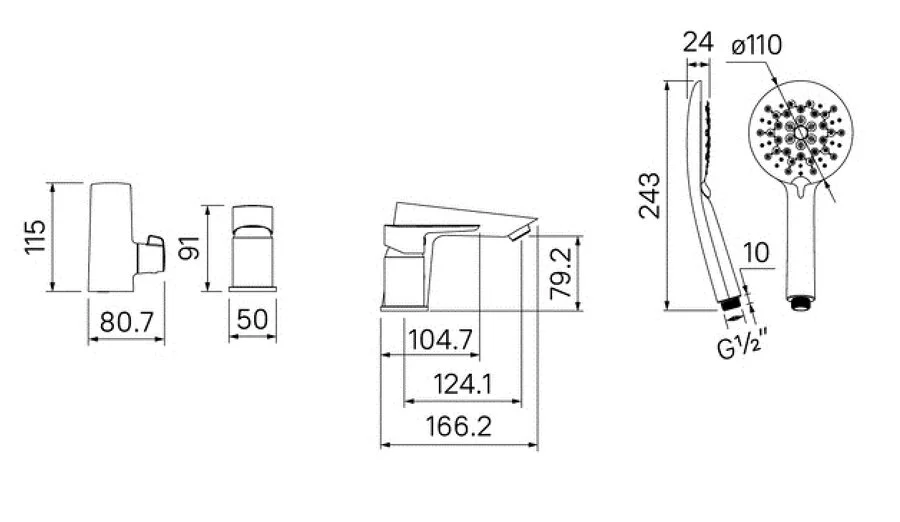 Смеситель для ванны IDDIS Cloud на борт - фото 2