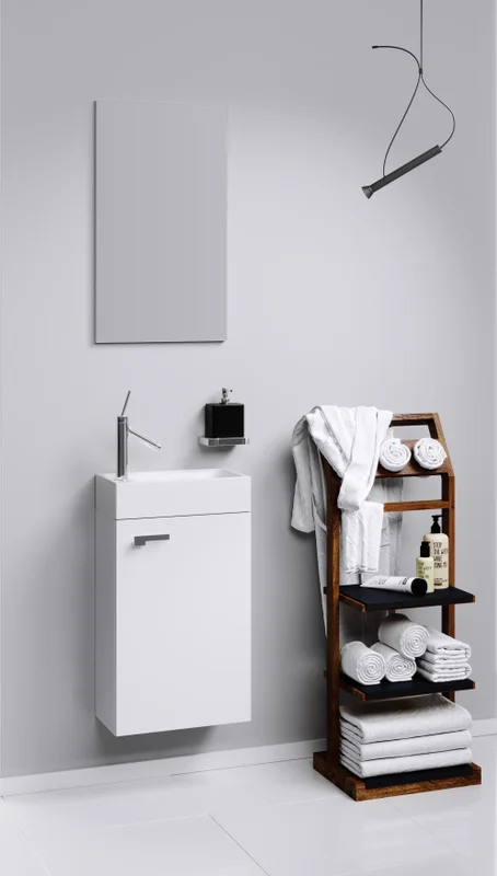 Комплект мебели для ванной Aqwella Мастер Бокс-Леон 40 см с зеркалом - фото 2