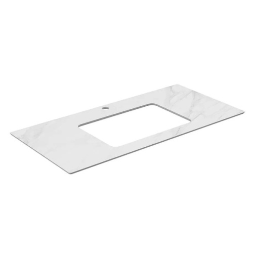 Столешница для встраиваемых снизу раковин Kerama Marazzi Plaza Classic 100 см Монте Тиберио натуральный, по запросу - фото 2