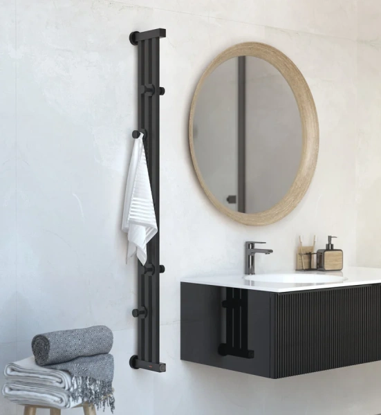 Полотенцесушитель электрический Сунержа Хорда 4.0 9.8х120 см черный матовый, современные, hi-tech index_1 - фото 10