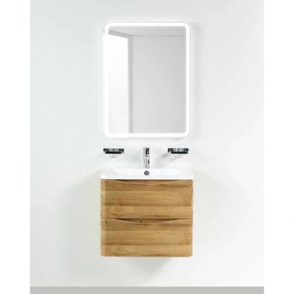 Тумба под раковину подвесная BelBagno Acqua 70 см дуб, современная, hi-tech, лофт - фото 3