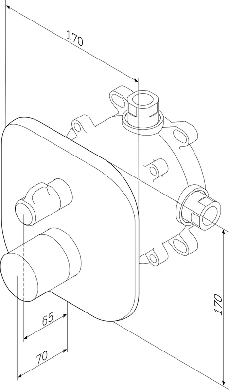 Смеситель для душа AM.PM Sensation F3085500, для душа index_1 - фото 10