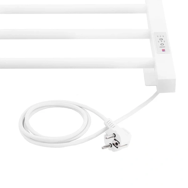 Полотенцесушитель электрический Energy Relo 40x60 см белый матовый, электрические с наружной вилкой, электрические скрытого подключения, правое подключение - фото 5