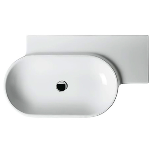 Раковина со столешницей, цвет белый, Simas Flow FL 23 BI DX, подвесные - фото 2