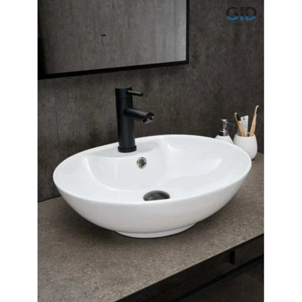 Раковина GID Lago N9005 51 см белая, 50 см - фото 6