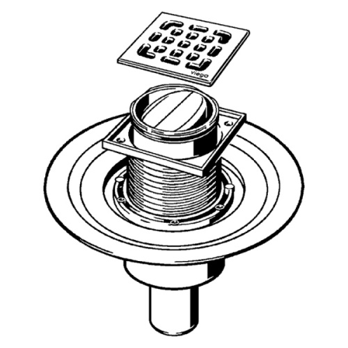 Душевой трап Viega Advantix 10 см с сухим затвором - фото 2