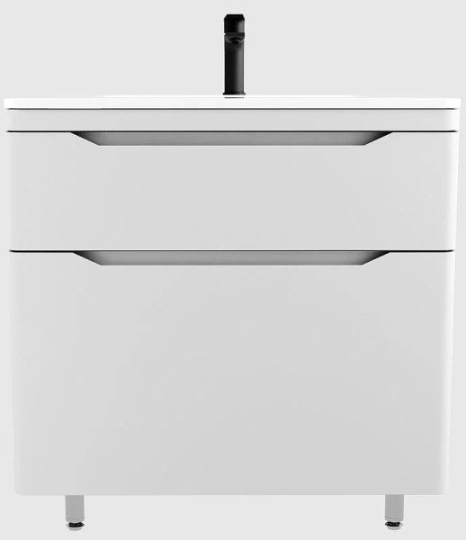 Тумба под раковину напольная Style Line Марелла Люкс Plus 80 см белый матовый антискрейтч