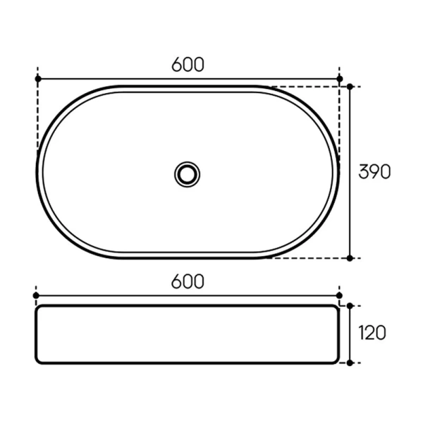 Раковина Aqueduto ESPIRAL 60 см белая глянцевая - фото 2