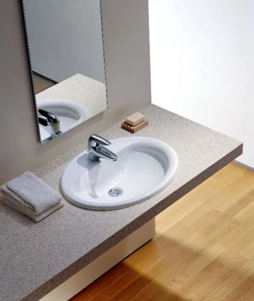 Раковина Jacob Delafon Ovale Dessus 50 см встраиваемая - фото 3