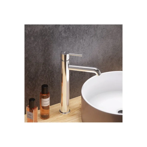 Смеситель для раковины Damixa Scandinavian Pure высокий, хром - фото 3