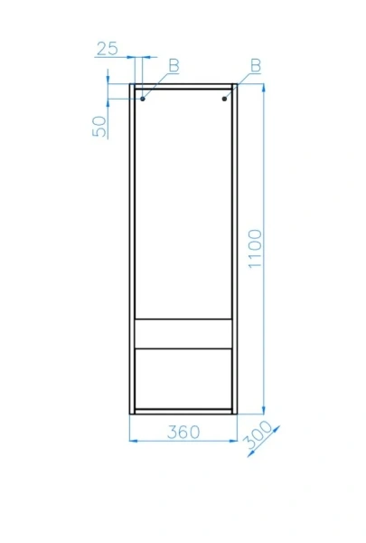 Шкаф-пенал подвесной Style Line Монако ЛС-0000067 36 см, подвесные - фото 5