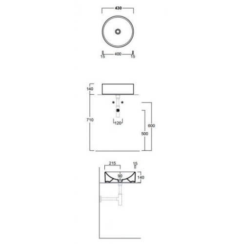 Схема, накладные (на столешницу) - фото 2