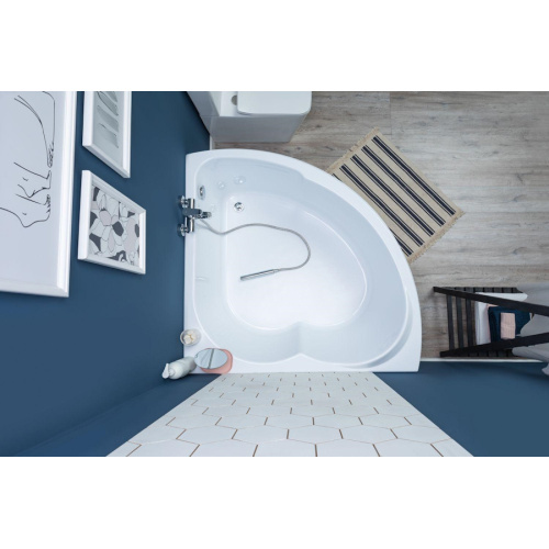 Ванна акриловая Aquanet Fregate 120x120 см с каркасом - фото 4