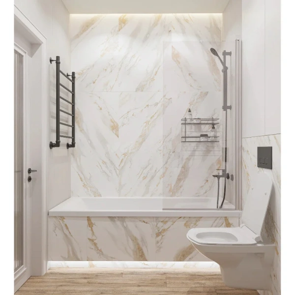 Ванна акриловая Diwo Переславль 150 x 70 см, с каркасом, цвет белый, Щ0000046596/Щ0000048581, белые - фото 8