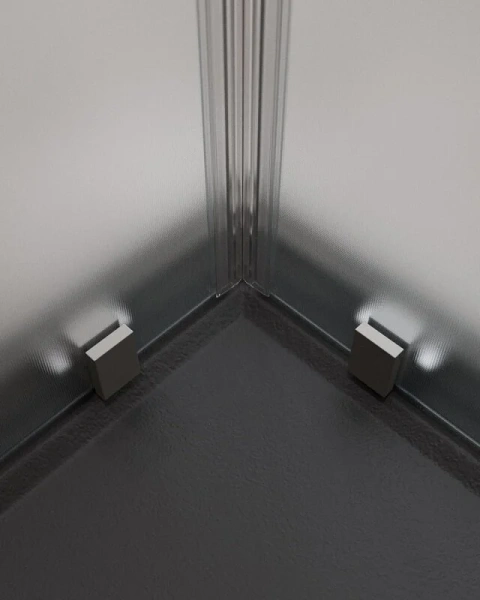 Душевой уголок Cezares Molveno 110х110 стекло рифленое профиль оружейная сталь, рифленые - фото 7