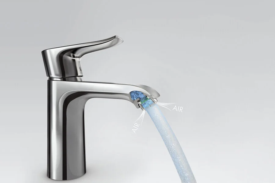 Смеситель для раковины Hansgrohe Metris со сливным гарнитуром, на раковину - фото 6