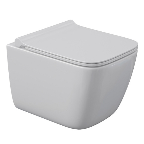 Унитаз с инсталляцией Berges Quattro S Rimless клавиша черная Soft Touch - фото 4