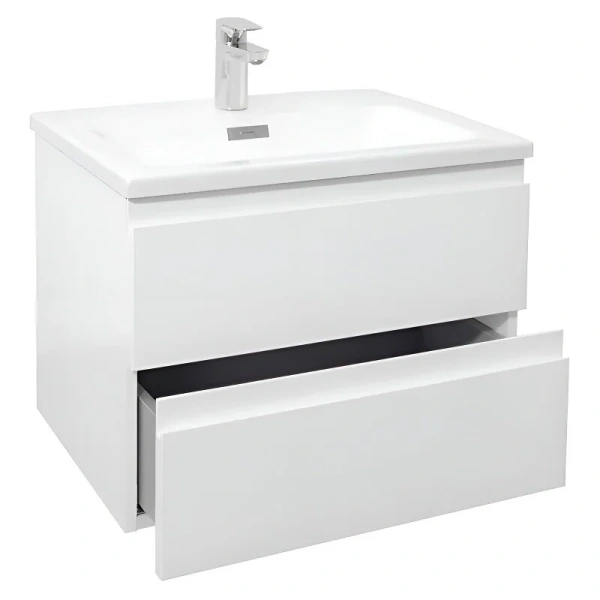 Тумба под раковину подвесная Jacob Delafon Madeleine 60 см белая блестящая, современная, hi-tech - фото 3