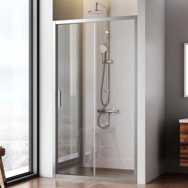 Душевая дверь в нишу AM.PM Gem Solo 110 см профиль хром стекло прозрачное, прозрачные - фото 7