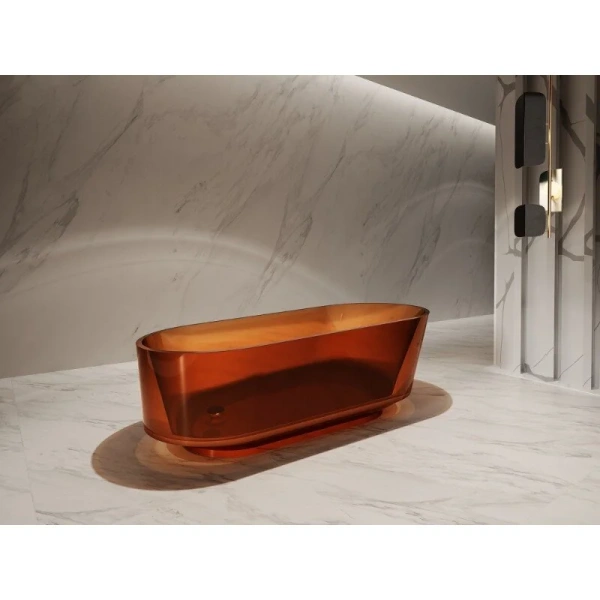 Ванна из полиэфирной смолы Abber Kristall 170x80 см коричневая, 170x80 см - фото 3