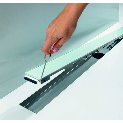 Панель для слива стеклянная, 80 см, цвет зелёный, Tece TECEdrainline 600890 index_1 - фото 3