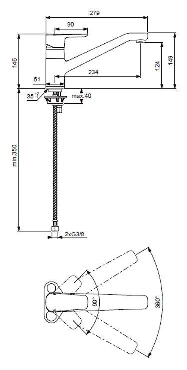 Смеситель для кухни Ideal Standard Ceraplan III хром - фото 2