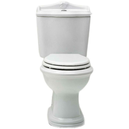 Унитаз под бачок, выпуск в пол, цвет белый, Azzurra Jubilaeum, фарфор, керамика - фото 3