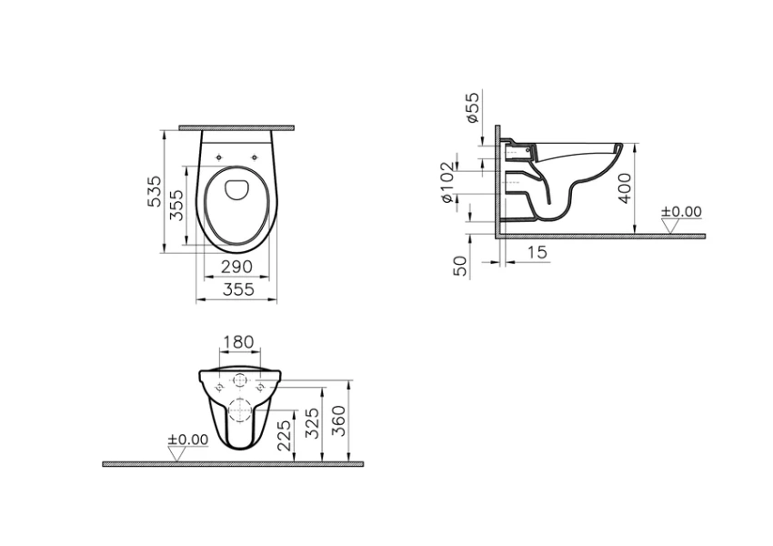 Инсталляция с унитазом VitrA Normus 9773B003-7200 - фото 3