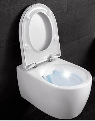 Унитаз подвесной Geberit iCon без ободка, безободковые, с антивсплеском - фото 5