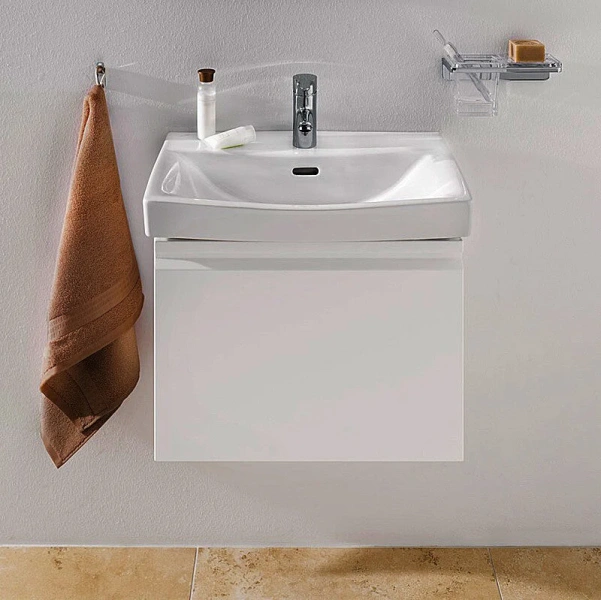 Тумба под раковину подвесная Laufen Pro 47 см белая матовая, современная, hi-tech - фото 3