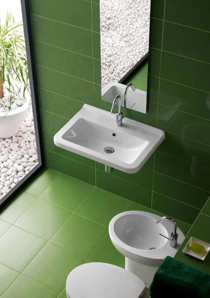 Раковина подвесная Hatria Erika Pro YXE901 80х45 см, прямоугольной формы - фото 5