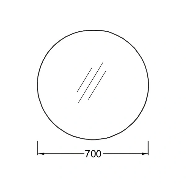 Зеркало круглое Jacob Delafon Odeon Rive Gauche 70 см со светодиодной подсветкой, по запросу - фото 2